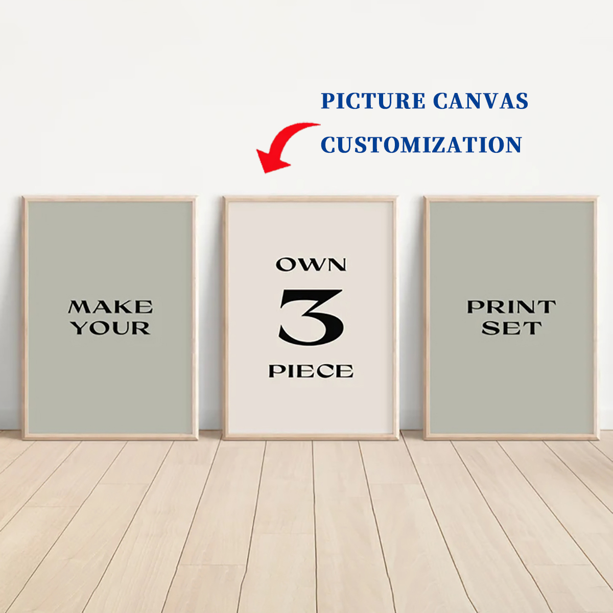 Photography Poster - 3pcs unframe custom canvas posters for