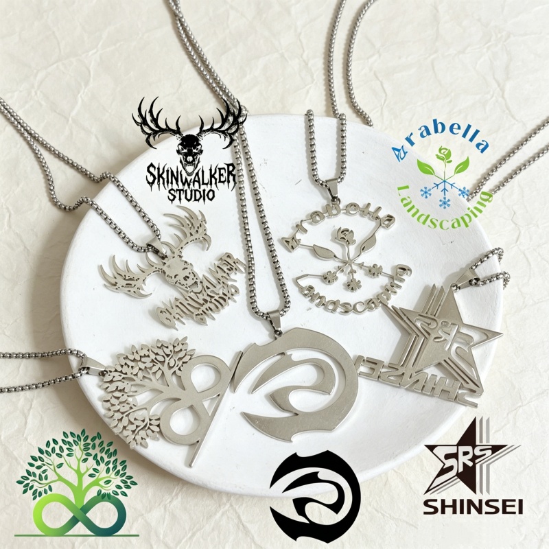 Photography Basic - Custom Logo Photo Necklace Personalized Simple