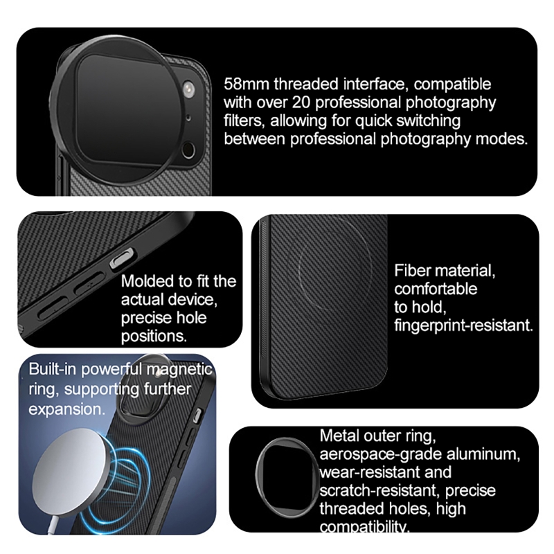 4 in 1 Lens 58mm Mobile Phone  - Nd Filter Set review and price