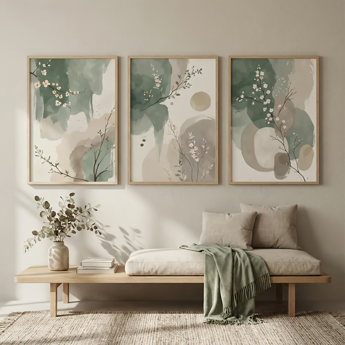 3pcs Japanese-Style Plant Canv - Photography Types review and price