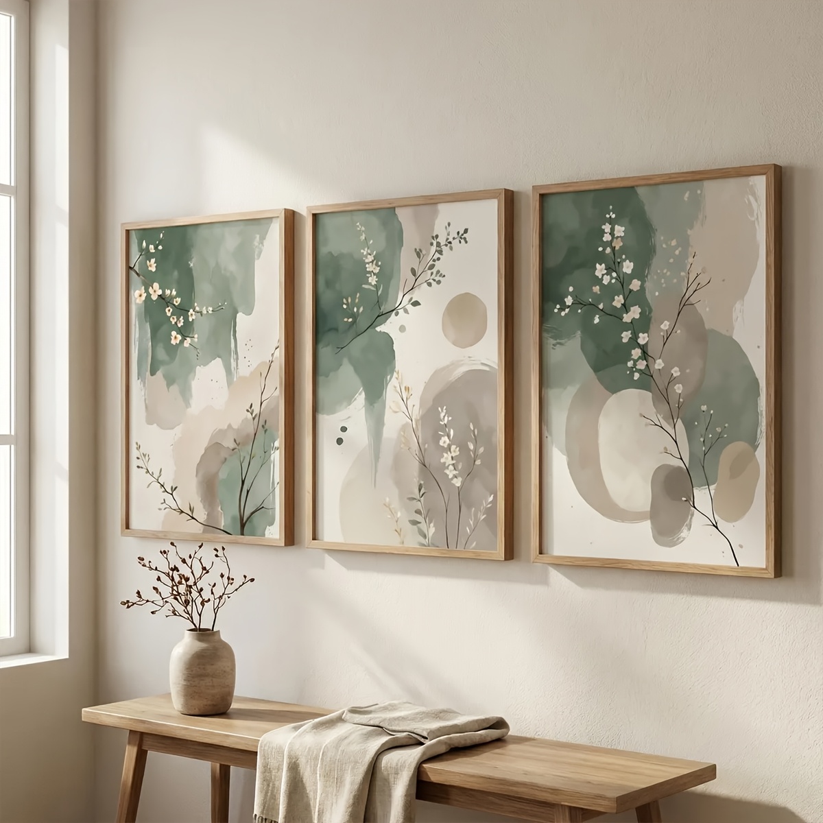 3pcs Japanese-Style Plant Canv - Photography Types review and price