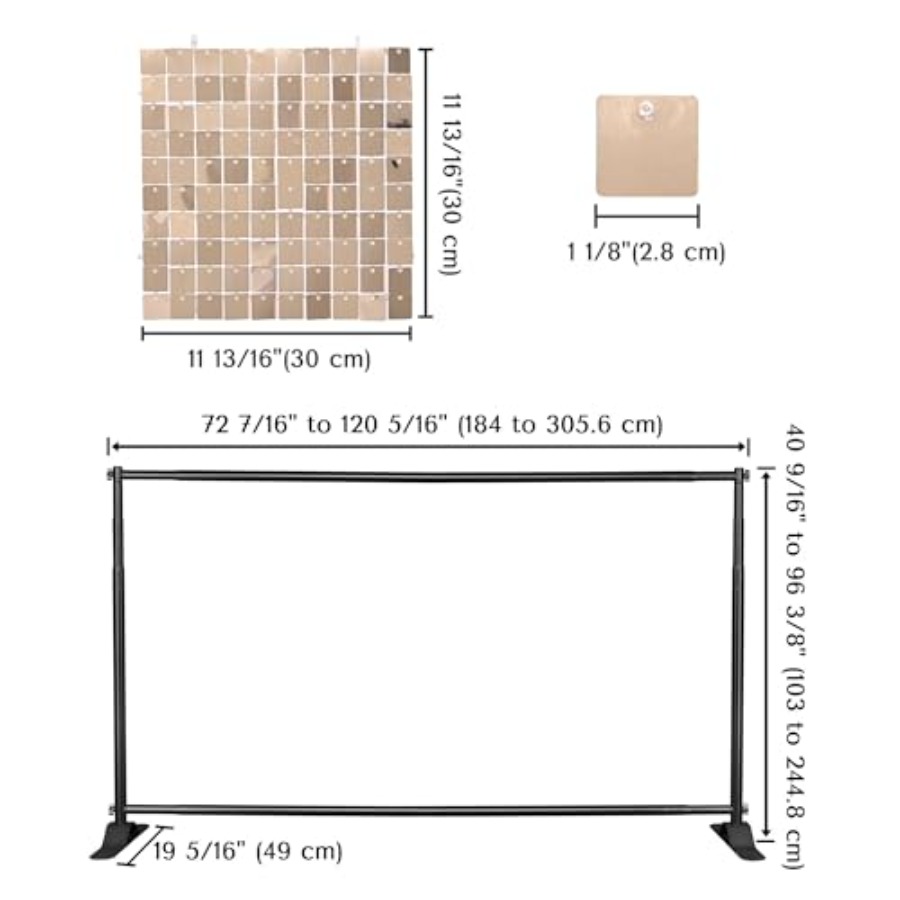 8x10' Shimmer Wall Backdrop St - Backdrop Stand Kit review and price