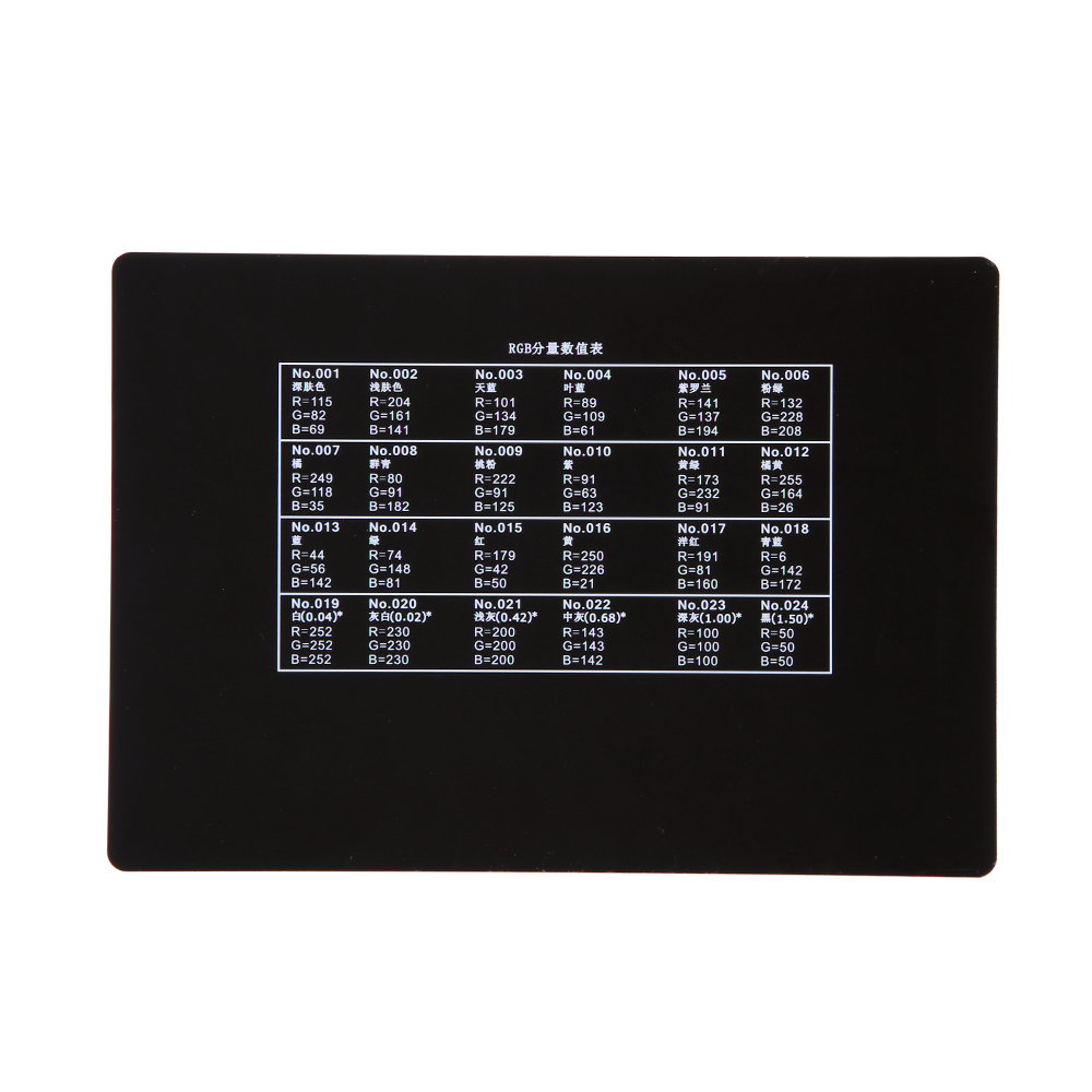 Professional 24 Color Card Tes - Photography Quiz review and price