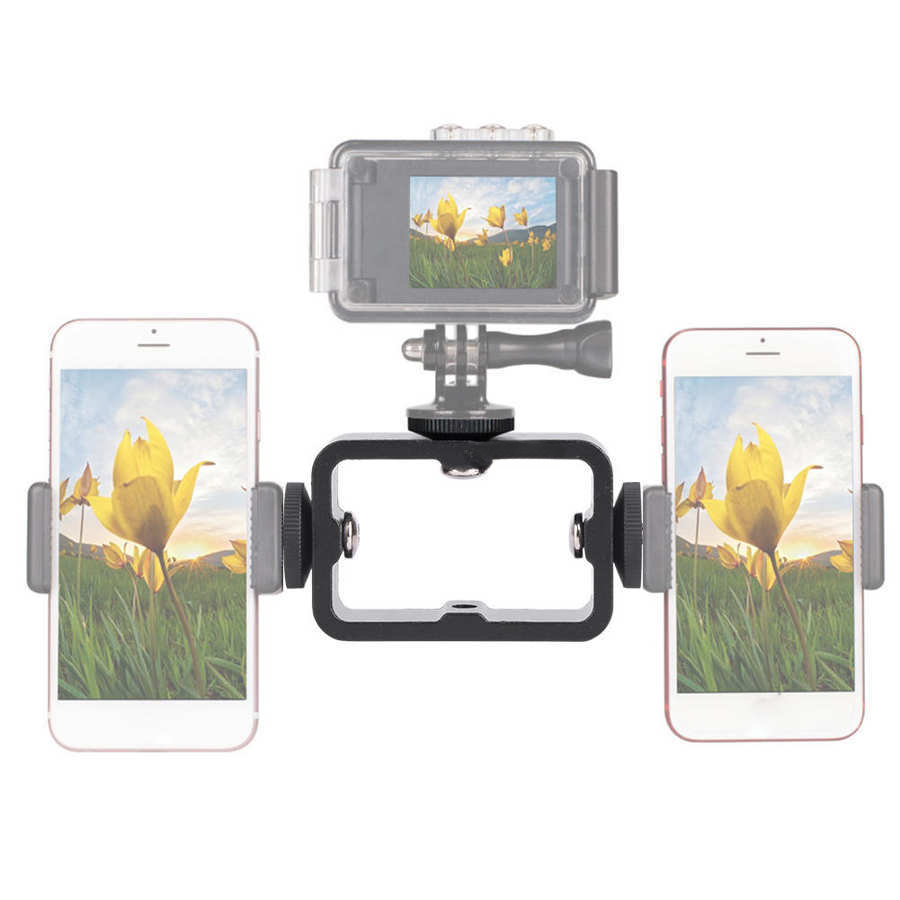 3 in 1 Holder Head Mount Flash - Camera Cage Baseplate review and price