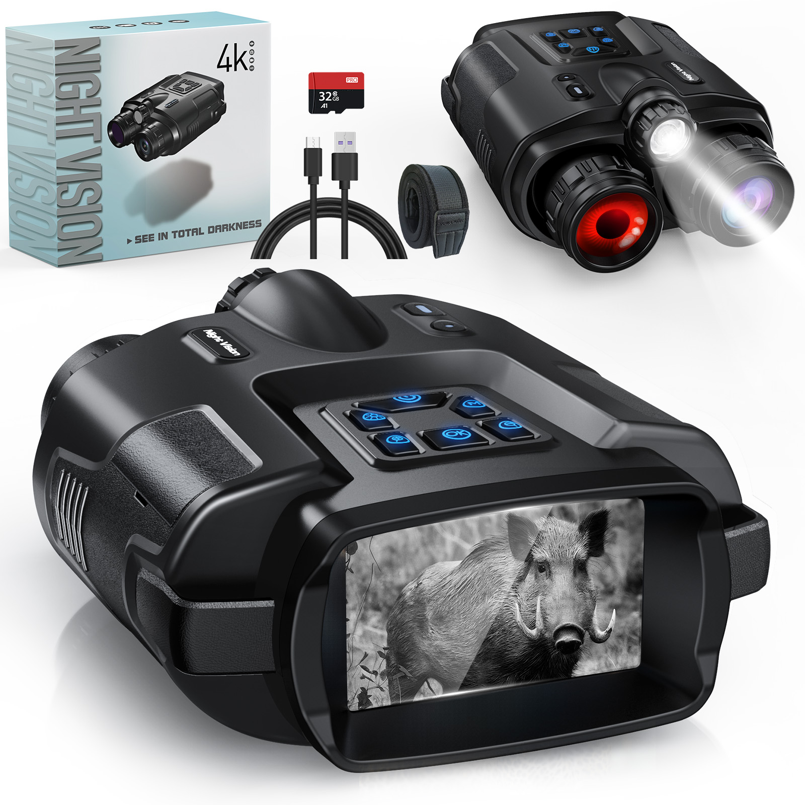Night Vision Binoculars 4K Inf - Photography Ratio review and price