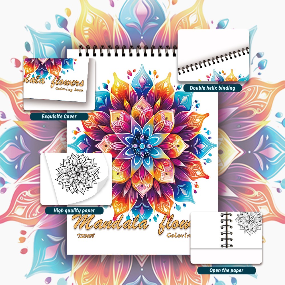 Spiral Coloring book -30 Sheet - Photography Types review and price