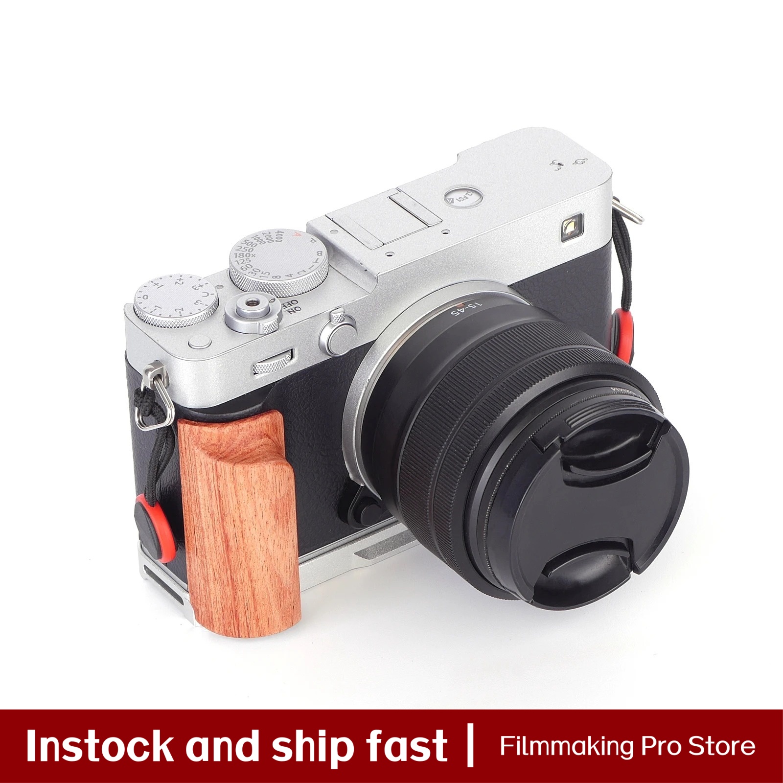 FITTEST Wooden Handgrip for Fu - Camera Cage Baseplate review and price