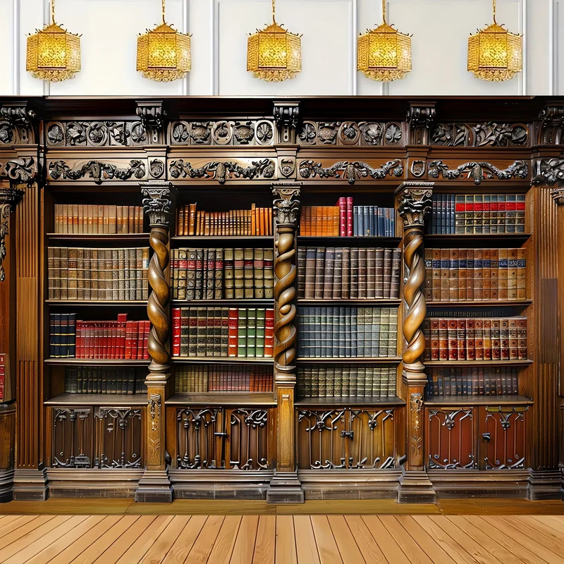 Vintage bookshelves on old boo - Photography Yearbook review and price