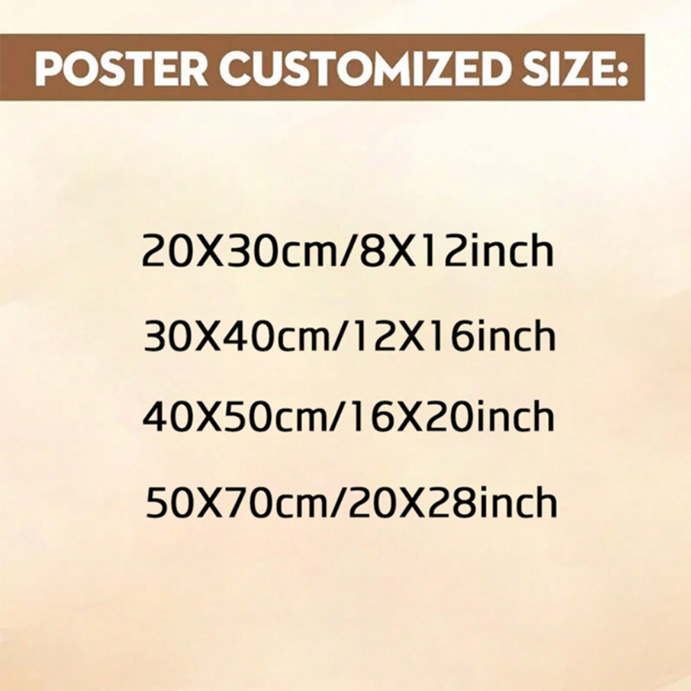 1pc Frameless Personalize Cust - Photography Poster review and price