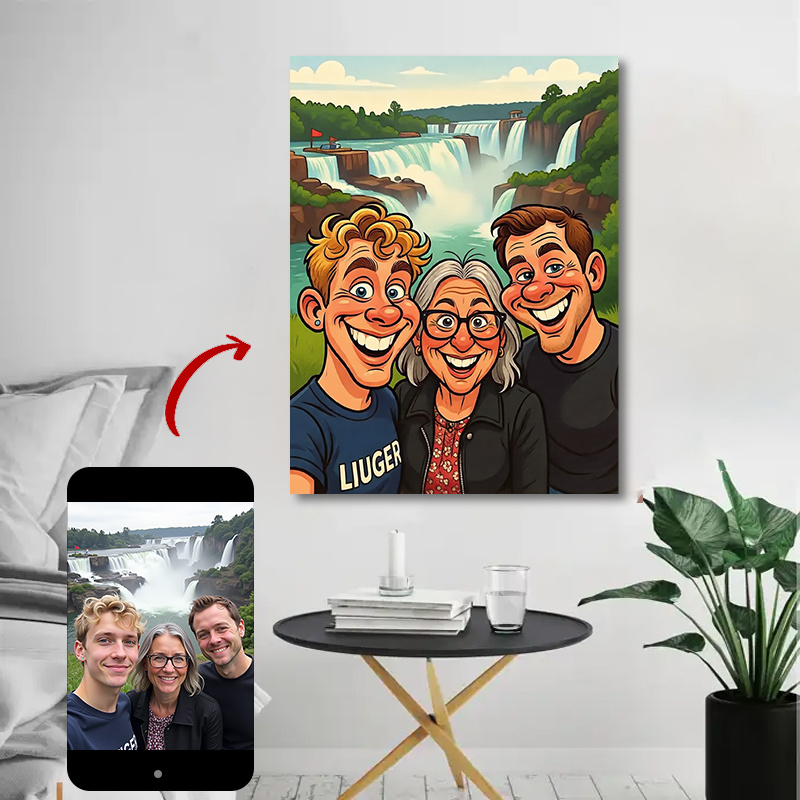Custom Family Cartoon Poster F - Photography Poster review and price