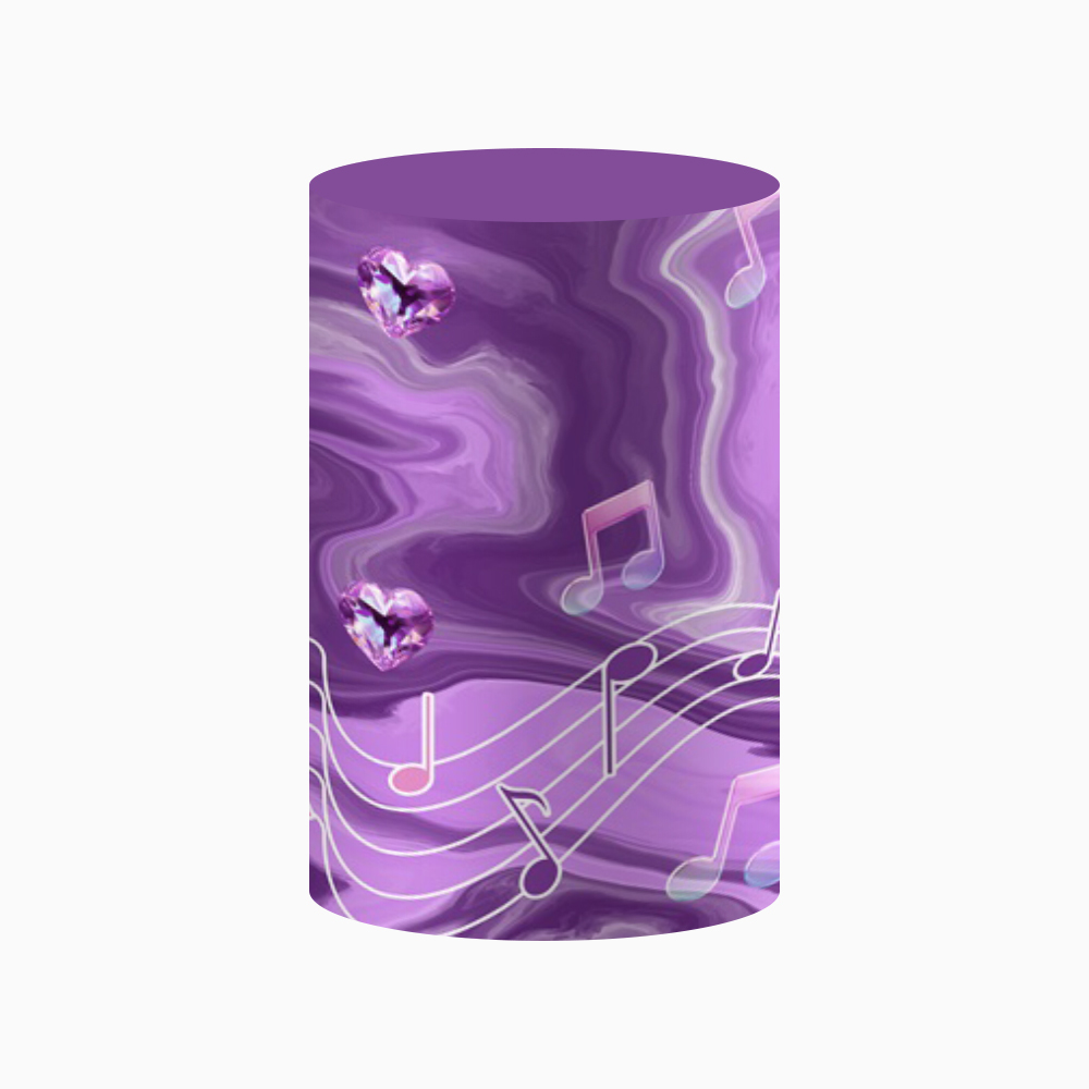 Purple Kpop Music Note Cylinde - Backdrop Stand Kit review and price