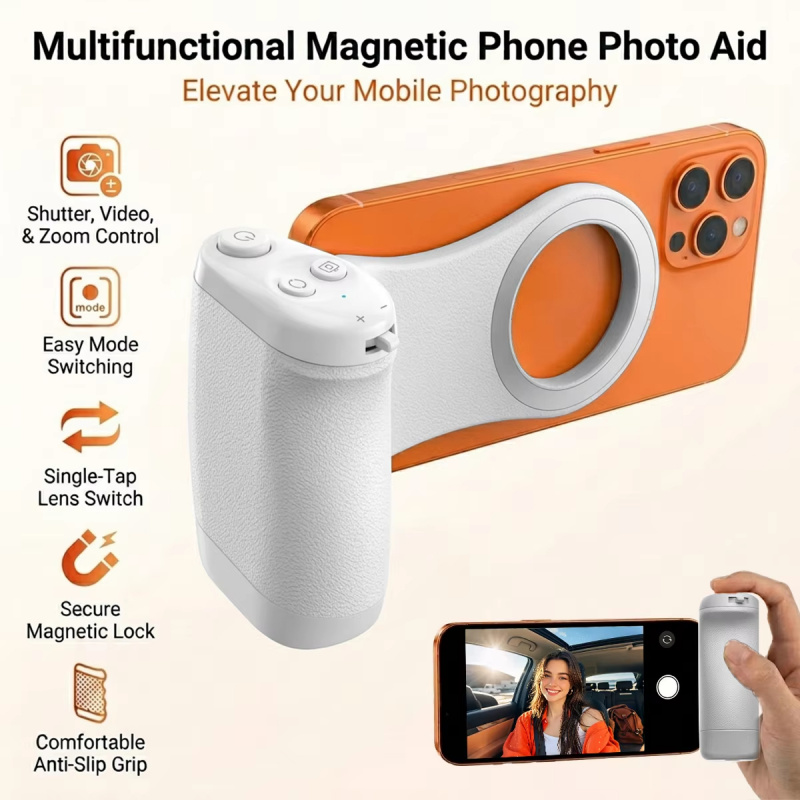 Magnetic Phone Grip with Remot - Photography Style Iphone review and price