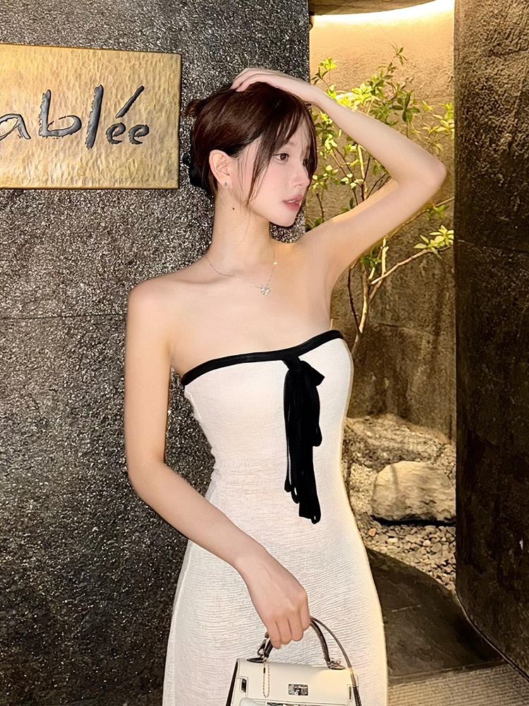 Sexy Neckline Long Dress Strap - Photography Young review and price