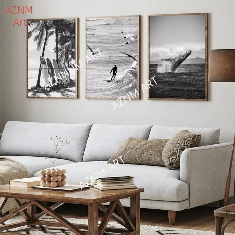 1PC ，Fine Surfing Black and Wh - Photography Poster review and price