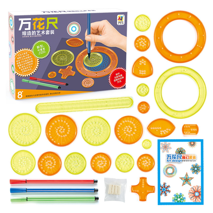 27Pcs Spirograph Drawing Toys  - Photography Rules review and price