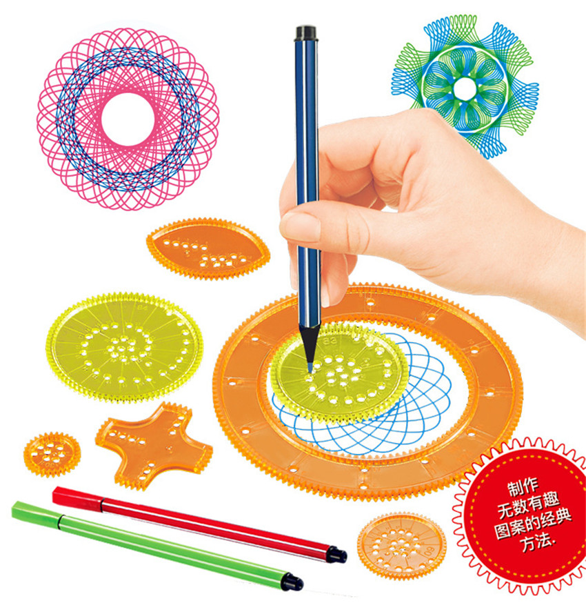 27Pcs Spirograph Drawing Toys  - Photography Rules review and price