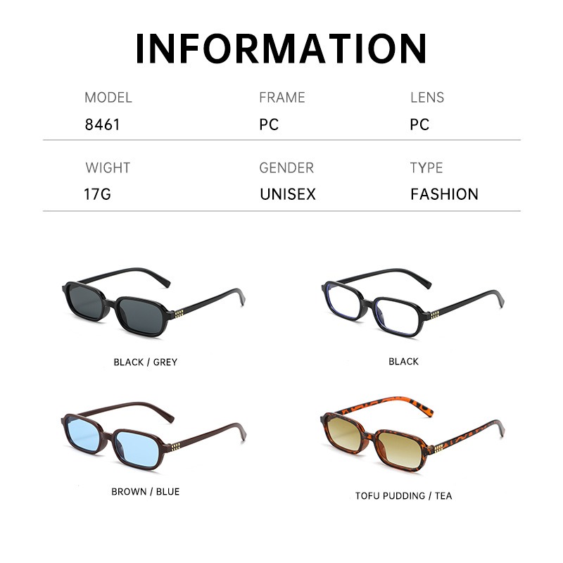 New Small Square Frame Sunglas - Photography Fashion review and price