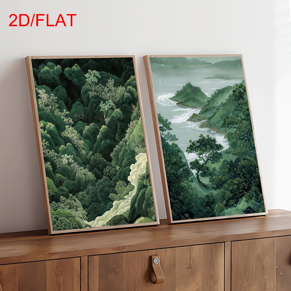 2pcs Modern Green Forest Mount - Photography Types review and price