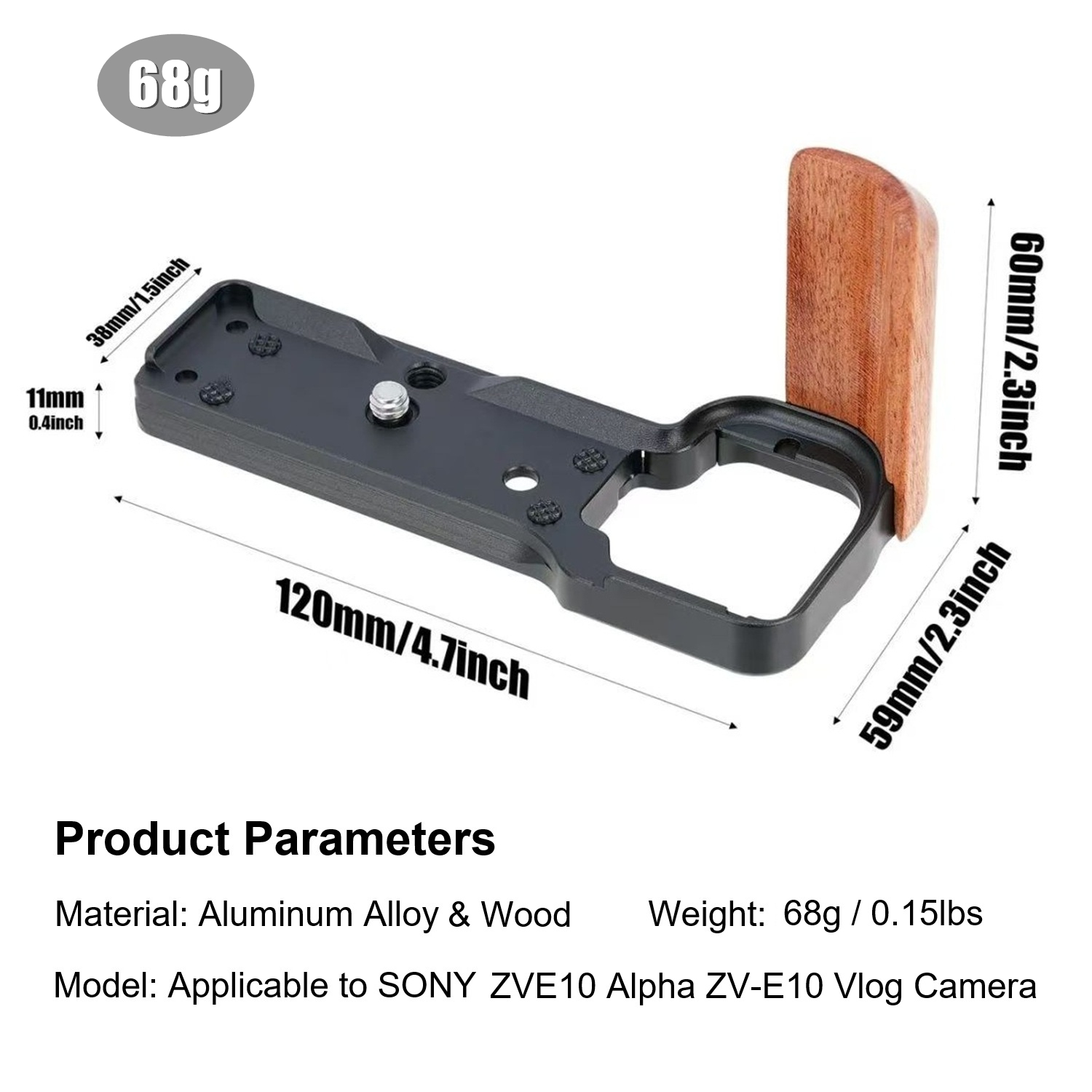 Compatible with Sony Alpha ZVE - Camera Cage Baseplate review and price