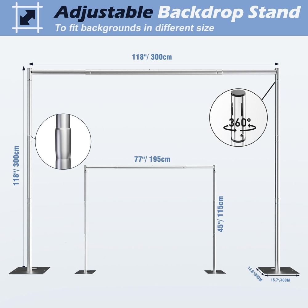 Heavy Duty Backdrop Stand Kit  - Backdrop Stand Kit review and price