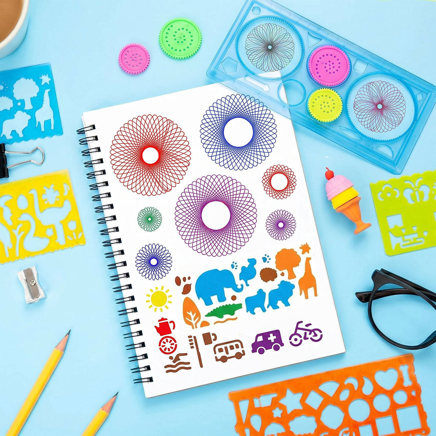 Stencil Drawing Kit Plastic Pa - Photography Rules review and price