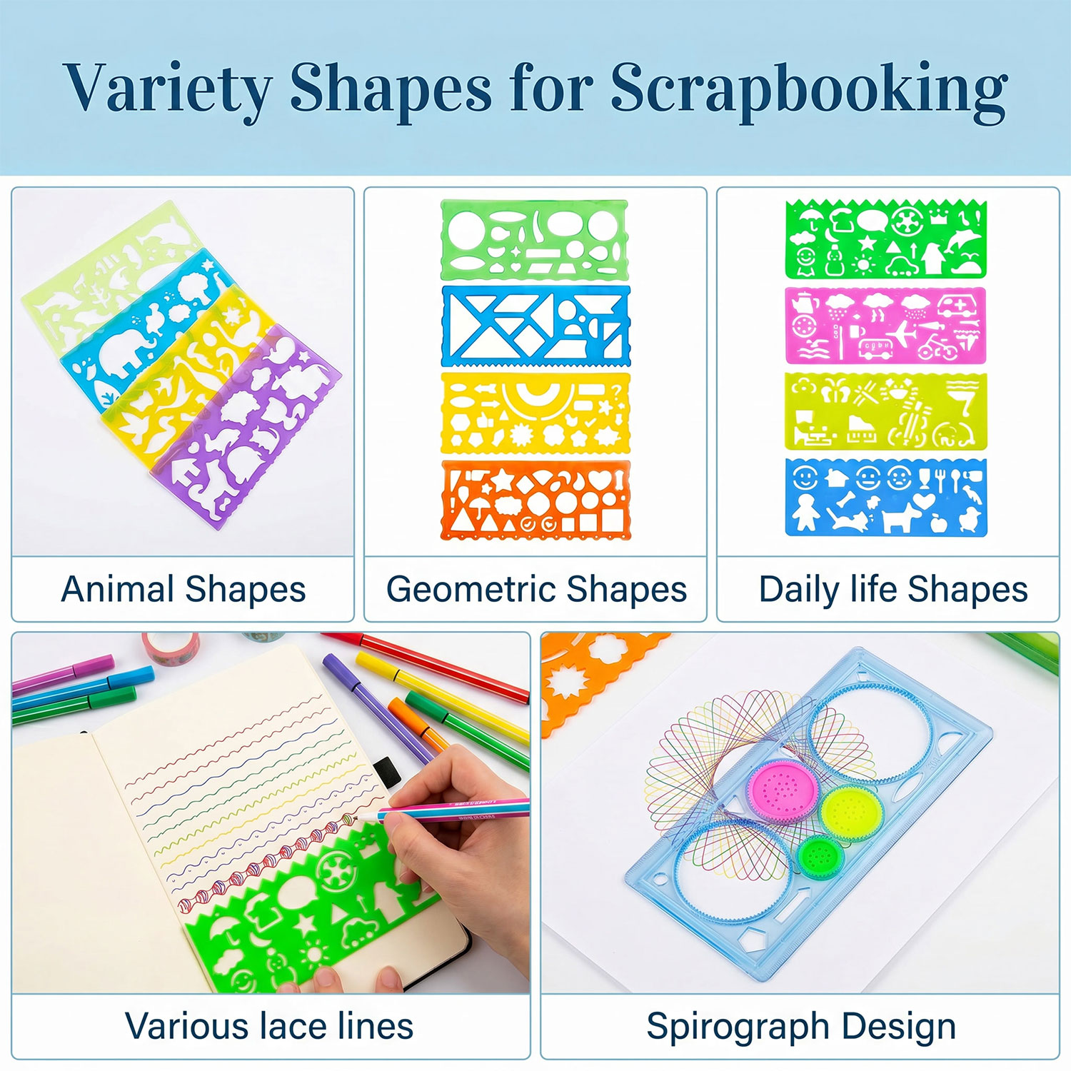 Stencil Drawing Kit Plastic Pa - Photography Rules review and price